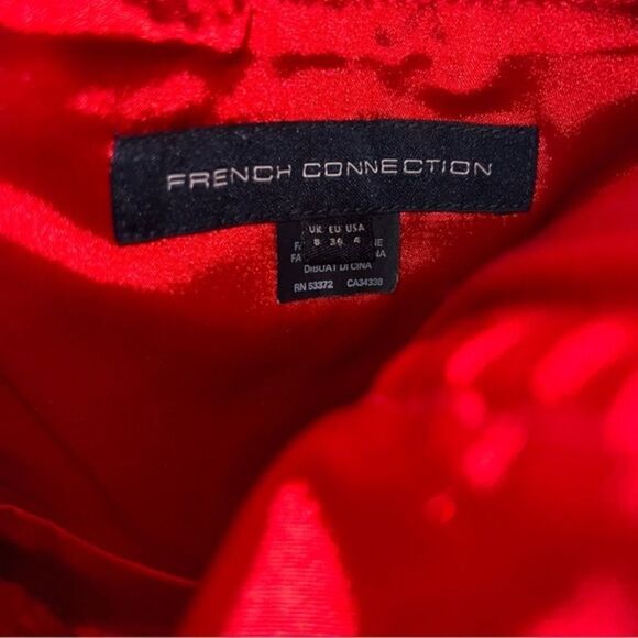 French Connection Women’s Candice Red Ruffle Dress‎ - Picture 10 of 11